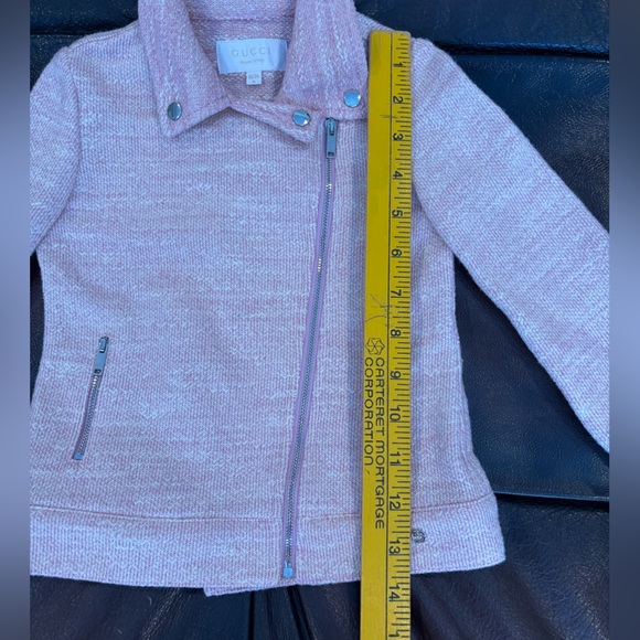 ✨GUCCI Pink Moto Jacket 18/24 Months - Picture 5 of 14